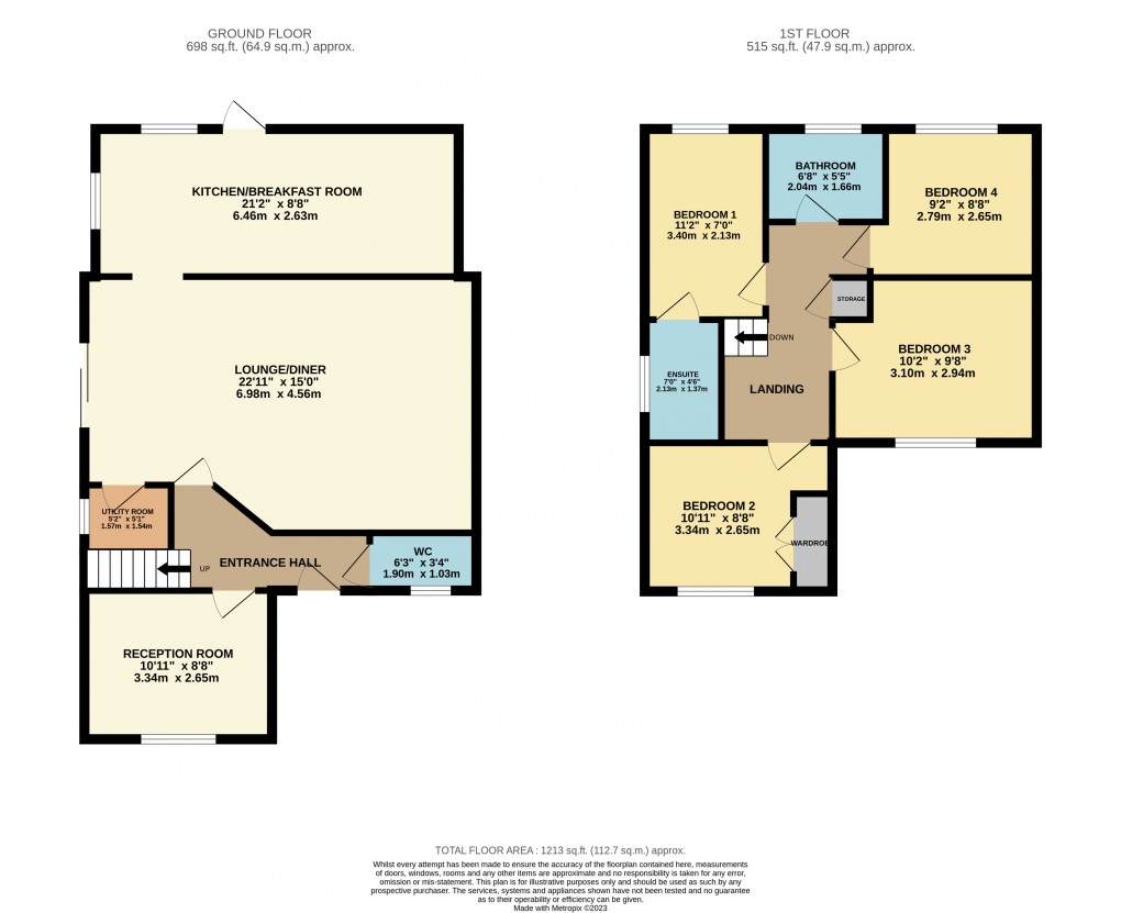 Floorplan for Luton, Bedfordshire