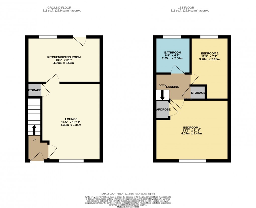 Floorplan for Luton, Bedfordshire