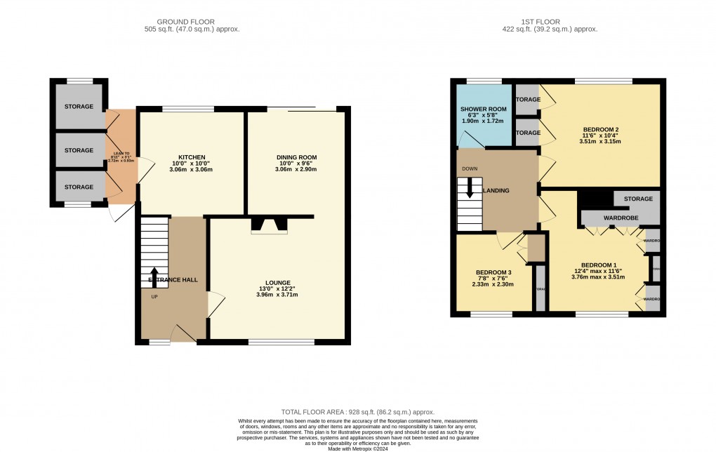 Floorplan for Luton, Bedfordshire