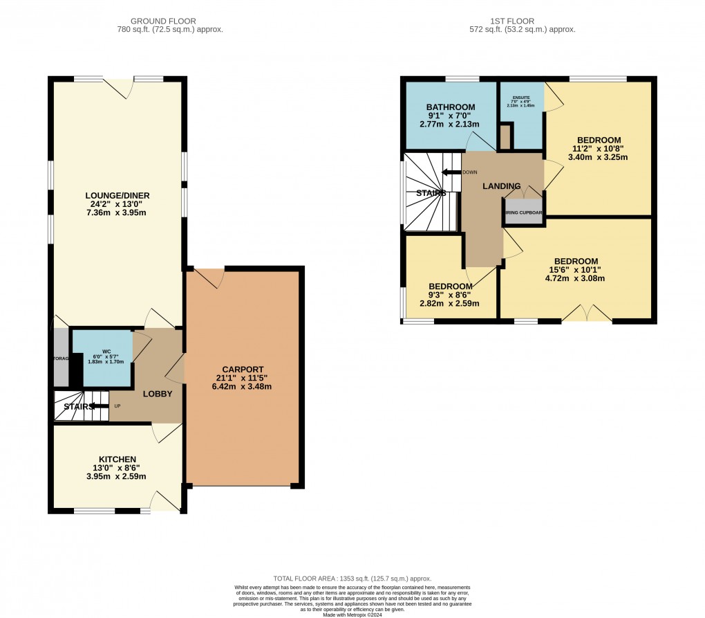 Floorplan for Houghton Regis, Dunstable, Bedfordshire