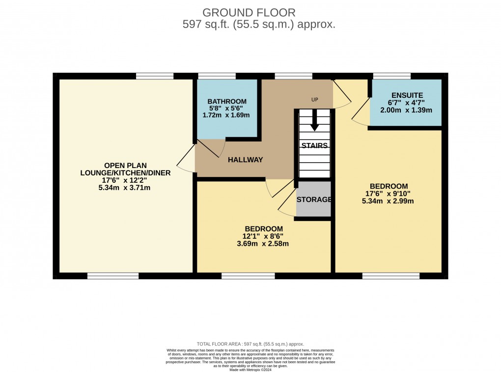 Floorplan for Houghton Regis, Dunstable, Bedfordshire