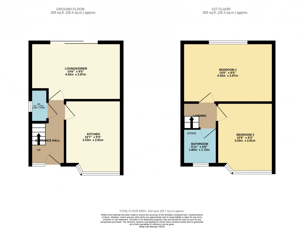 Floorplan for Luton, Bedfordshire