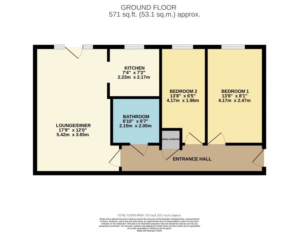 Floorplan for Luton, Bedfordshire