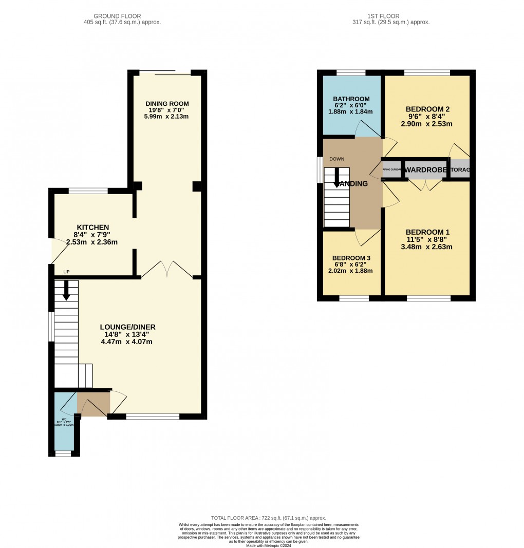 Floorplan for Luton, Bedfordshire