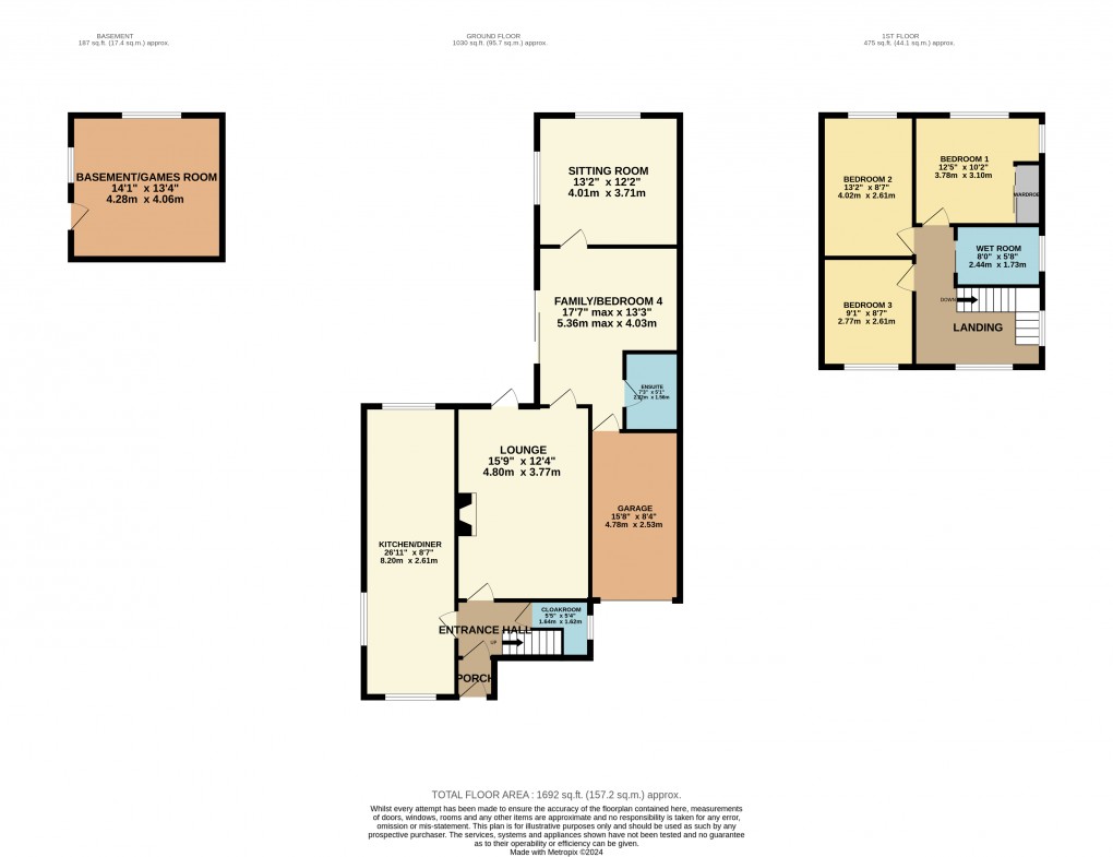 Floorplan for Luton, Bedfordshire