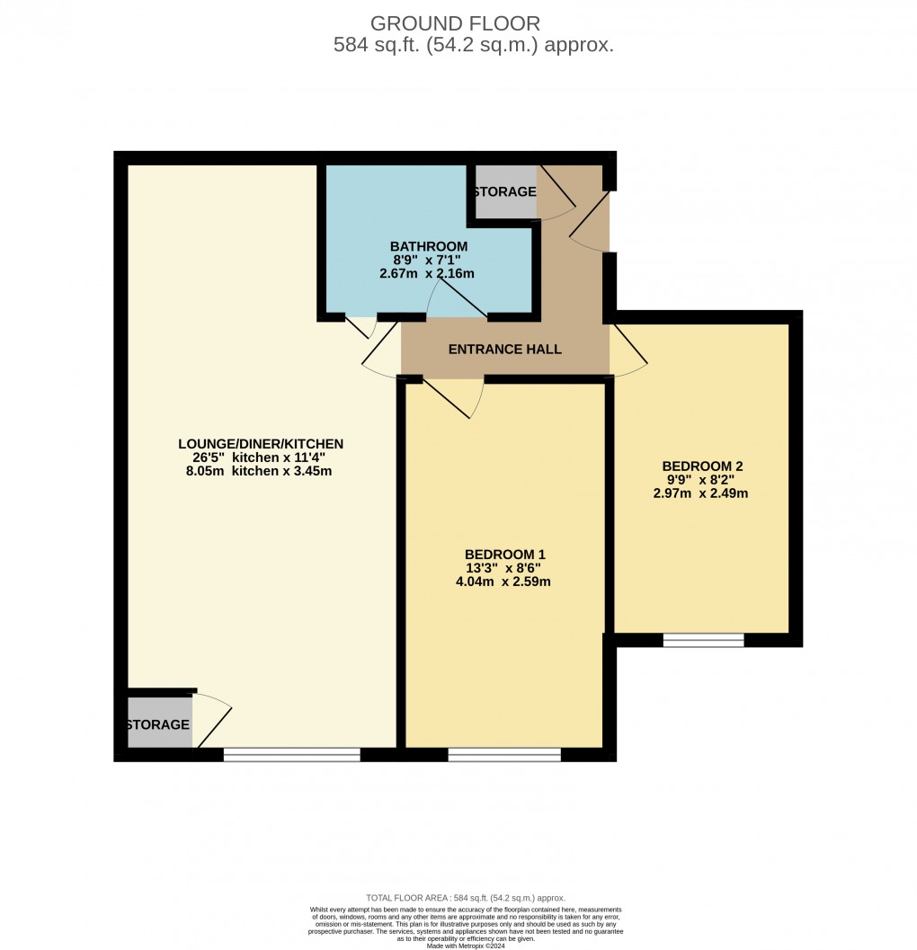 Floorplan for Luton, Bedfordshire