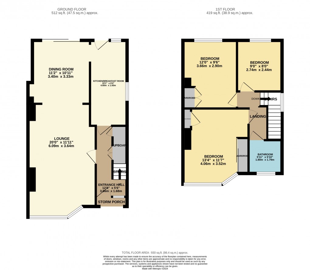 Floorplan for Luton, Bedfordshire