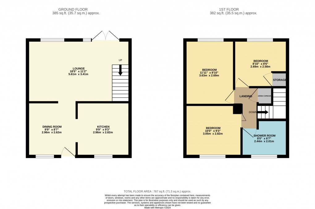 Floorplan for Houghton Regis, Dunstable, Bedfordshire