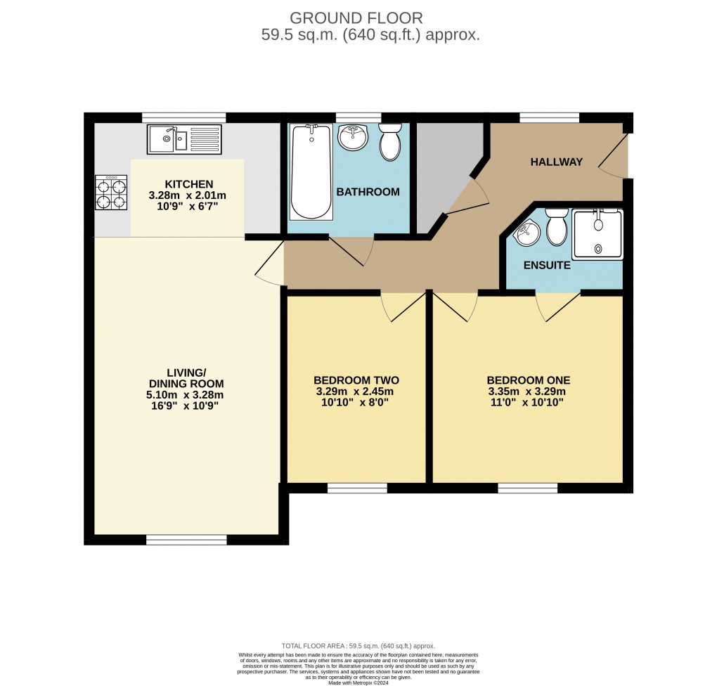 Floorplan for Bletchley, Milton Keynes, Buckinghamshire