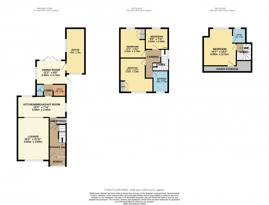 Floorplan for Houghton Regis, Dunstable, Bedfordshire