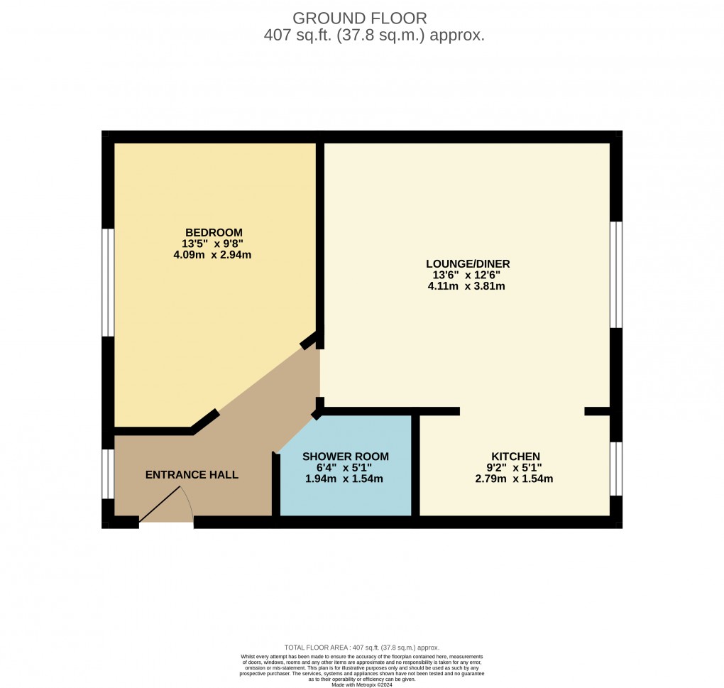 Floorplan for Mount Pleasant Road, Luton, Bedfordshire