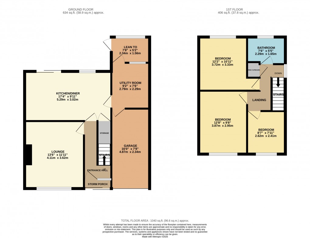 Floorplan for Luton, Bedfordshire