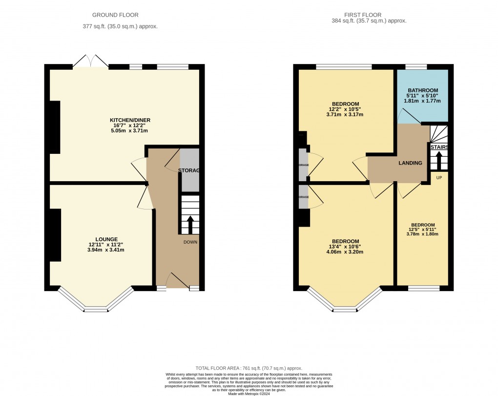 Floorplan for Luton, Bedfordshire