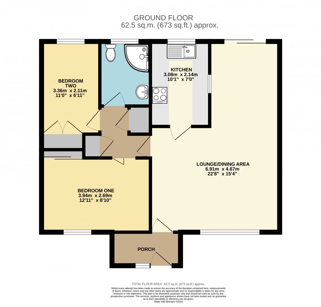 Floorplan for Dunstable, Bedfordshire