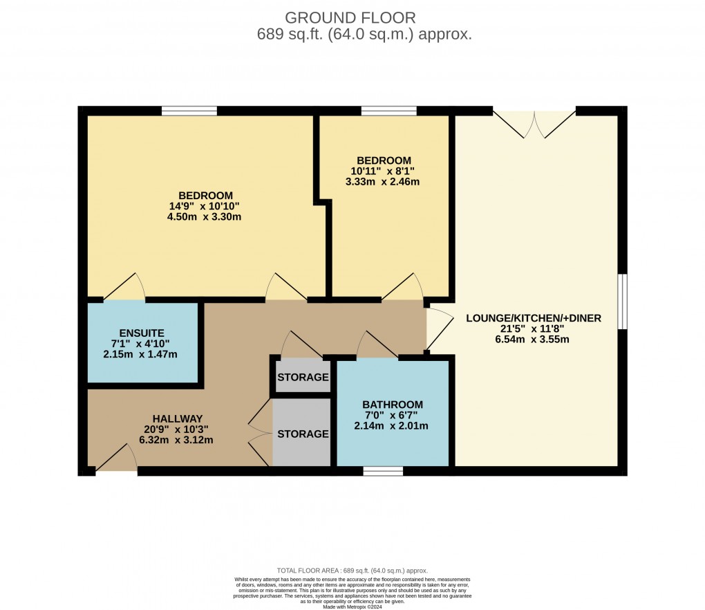 Floorplan for Houghton Regis, Dunstable, Bedfordshire