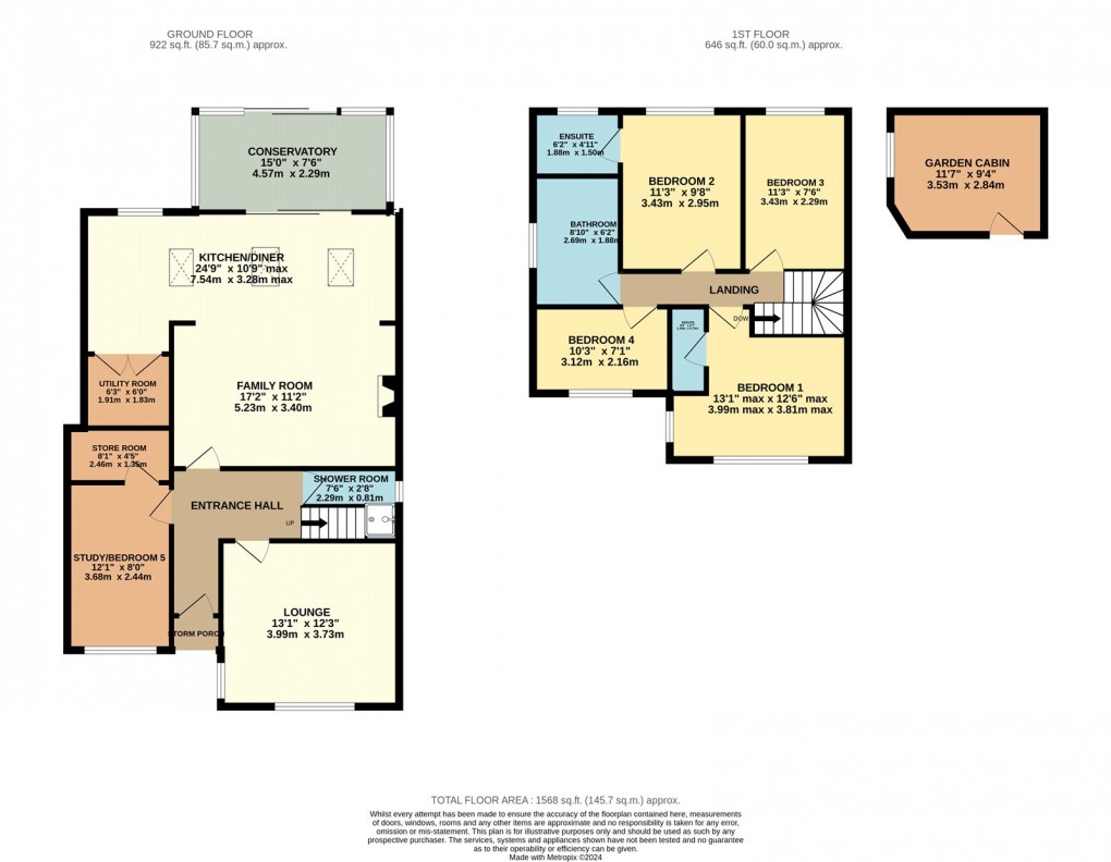 Floorplan for Luton, Bedfordshire