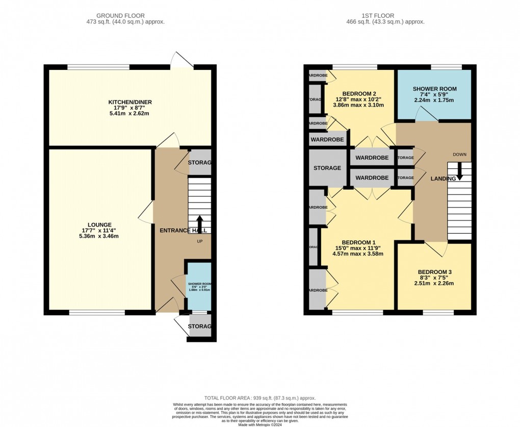 Floorplan for Luton, Bedfordshire