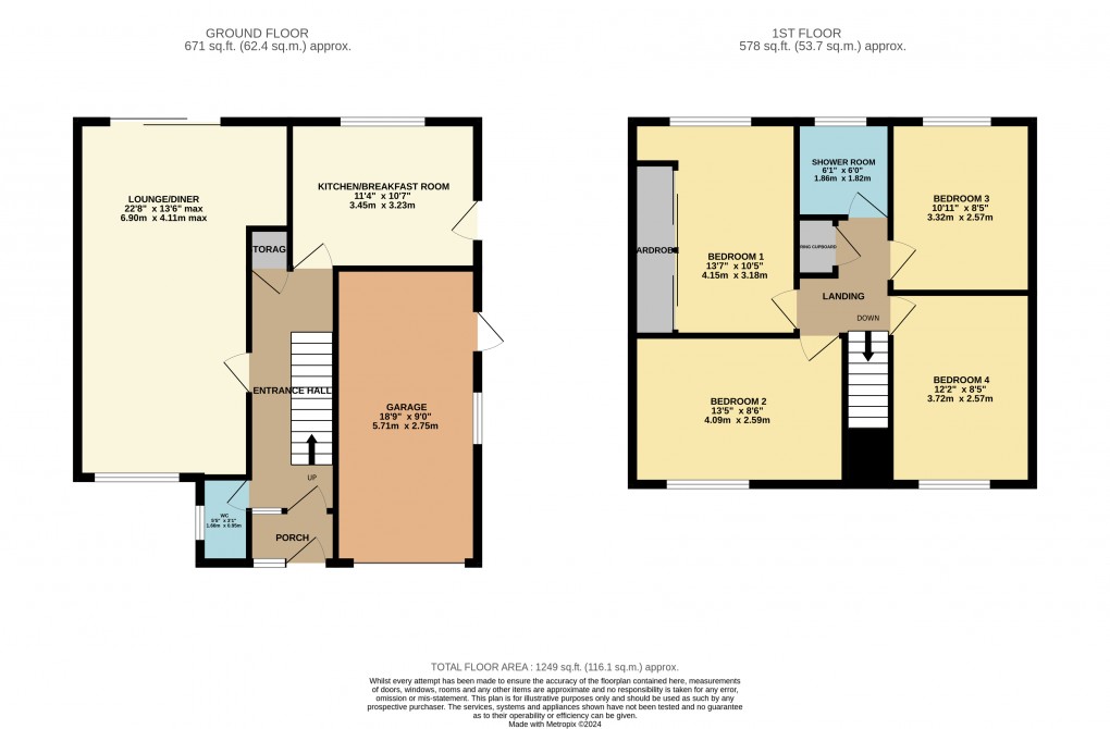 Floorplan for Luton