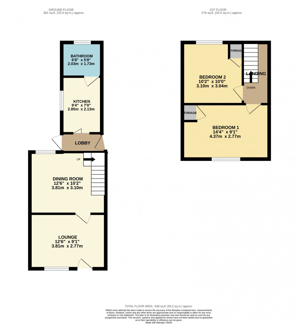 Floorplan for Luton, Bedfordshire