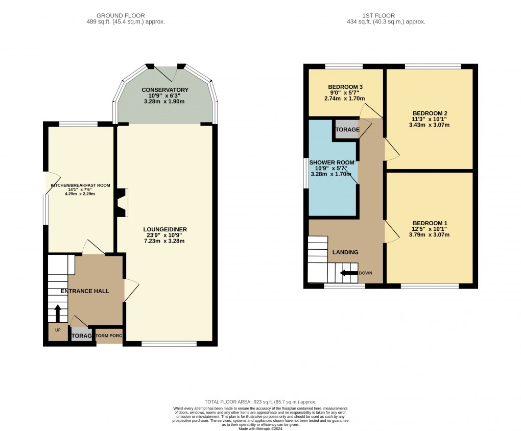 Floorplan for Luton, Bedfordshire