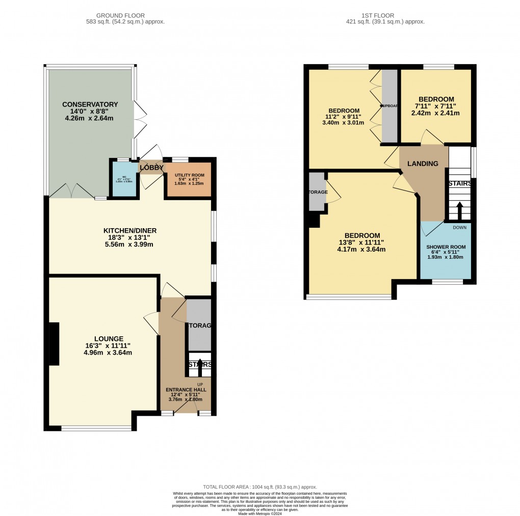 Floorplan for Houghton Regis, Dunstable, Bedfordshire