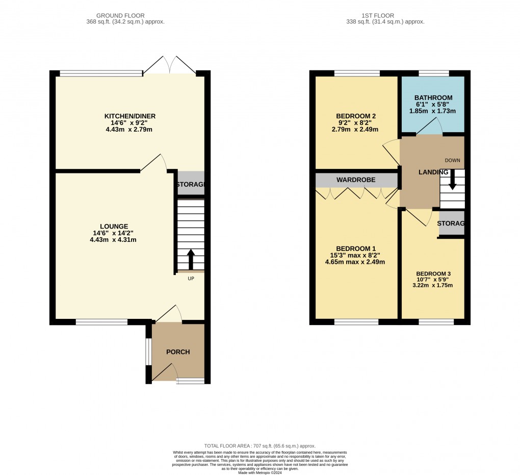 Floorplan for Luton, Bedfordshire