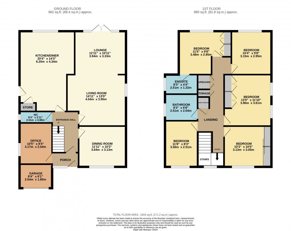 Floorplan for Luton, Bedfordshire