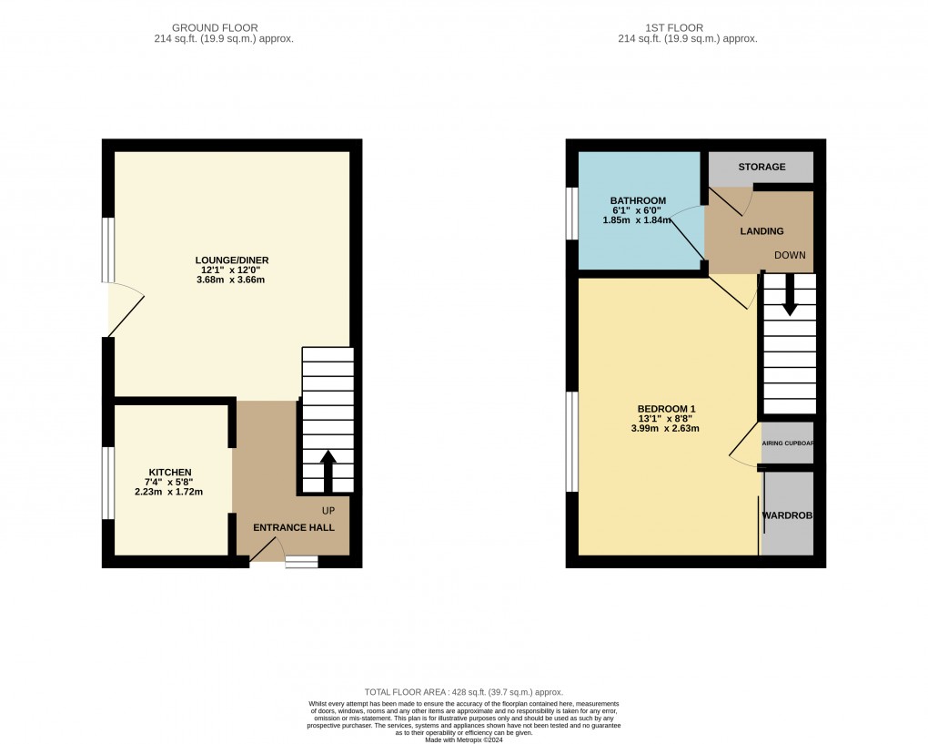 Floorplan for Luton, Bedfordshire