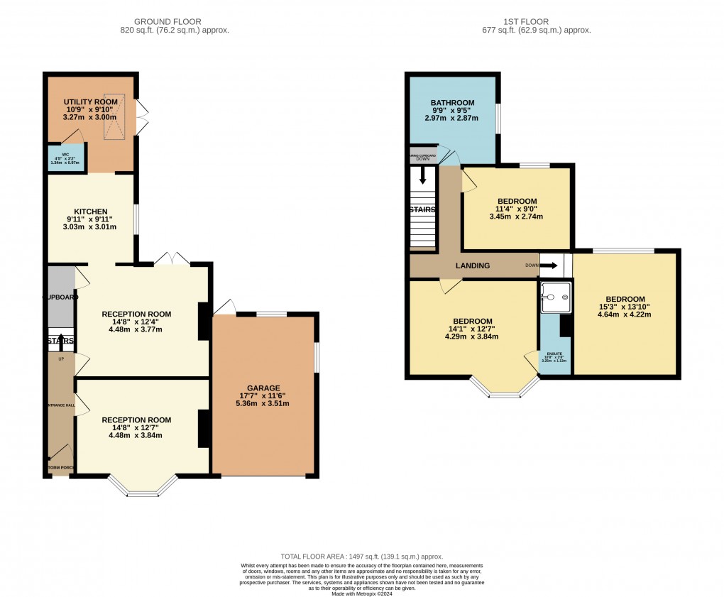 Floorplan for Houghton Regis, Dunstable, Bedfordshire