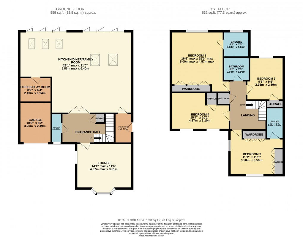 Floorplan for Luton, Bedfordshire