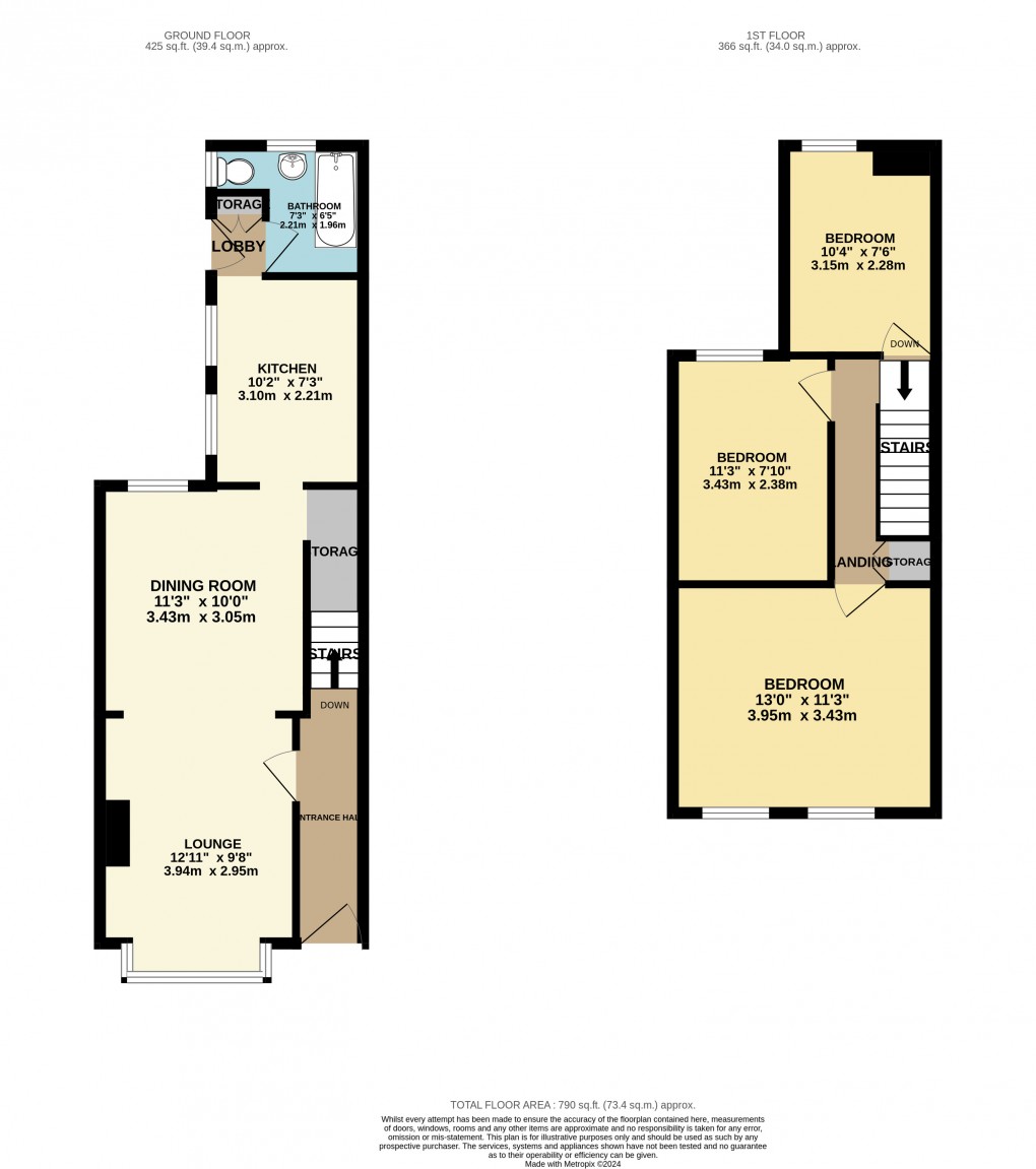 Floorplan for Dunstable, Bedfordshire