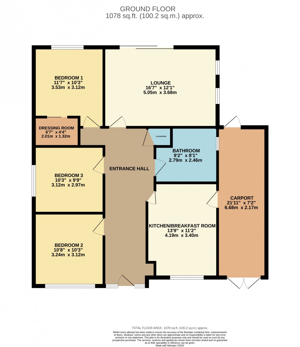 Floorplan for Luton, Bedfordshire