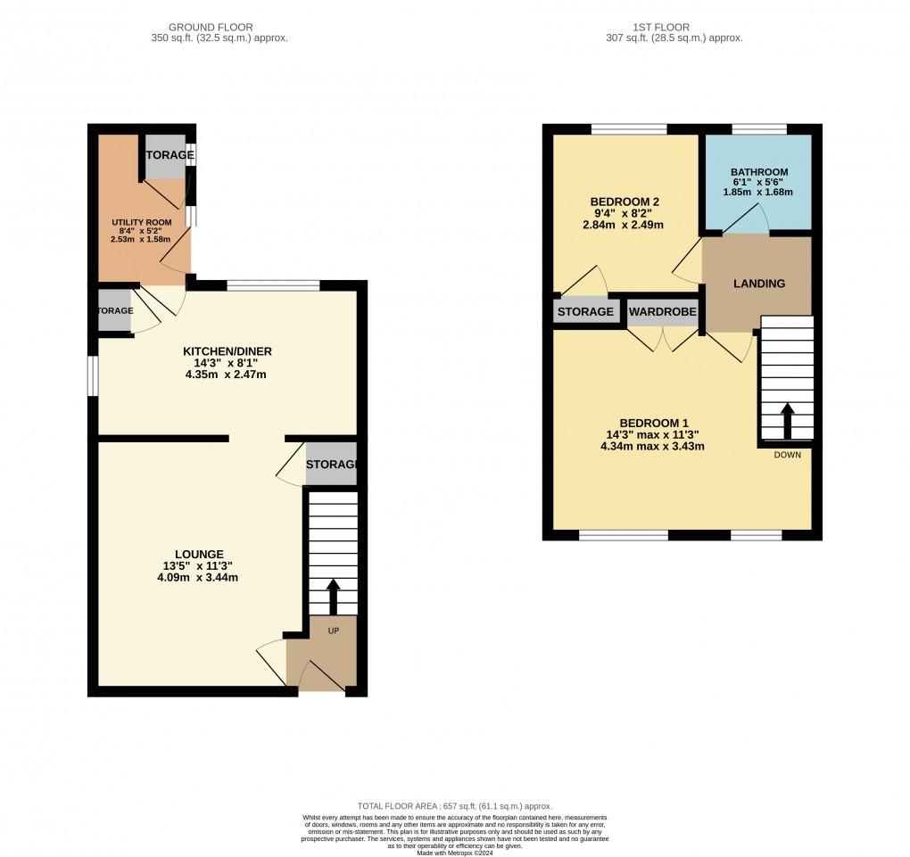 Floorplan for Luton, Bedfordshire