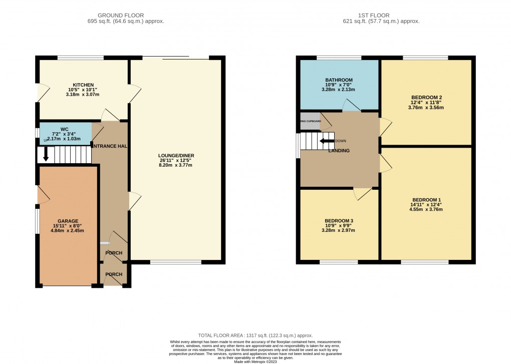 Floorplan for Luton, Bedfordshire