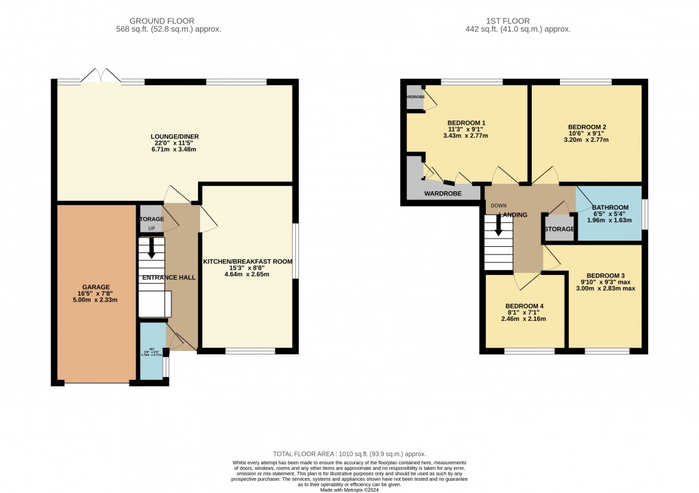 Floorplan for Luton, Bedfordshire