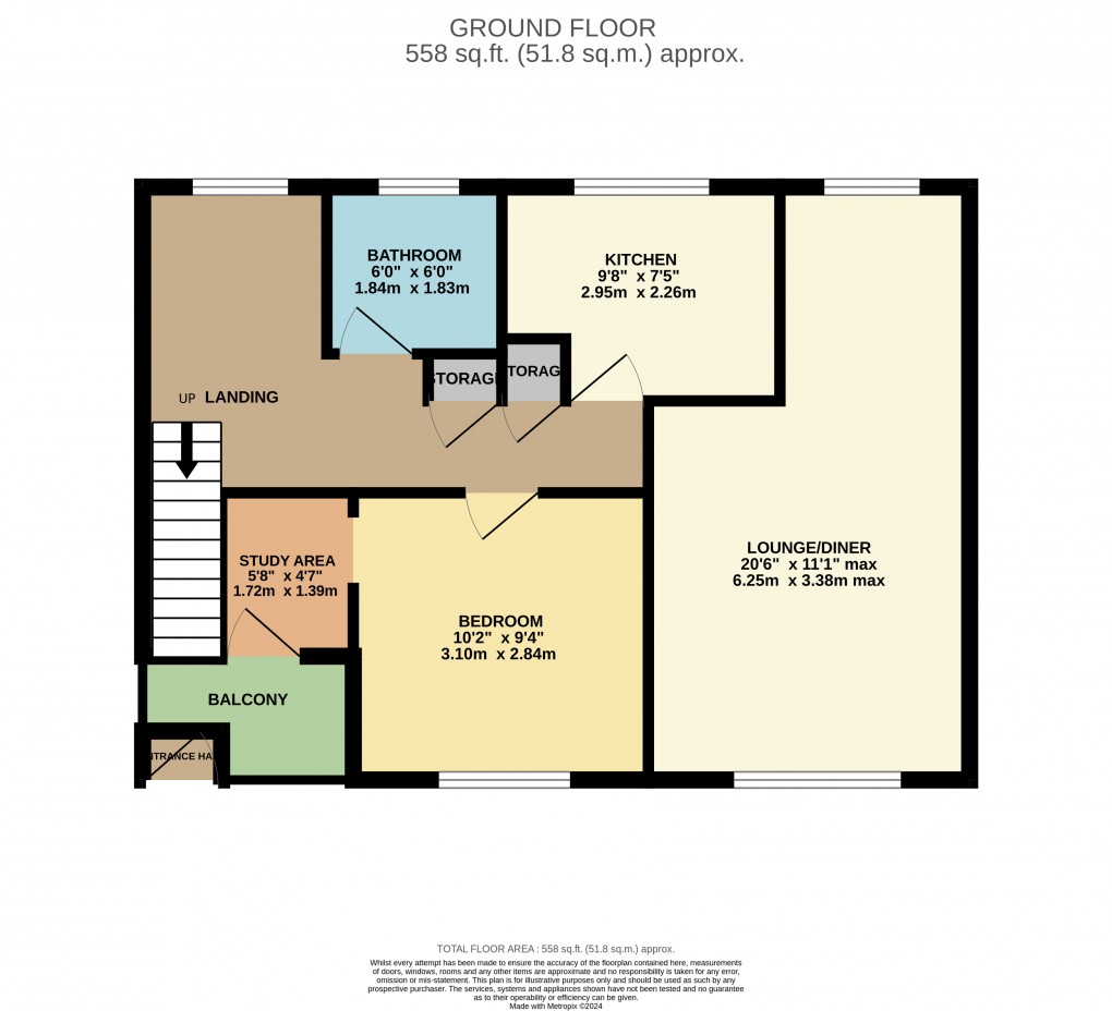 Floorplan for Luton, Bedfordshire