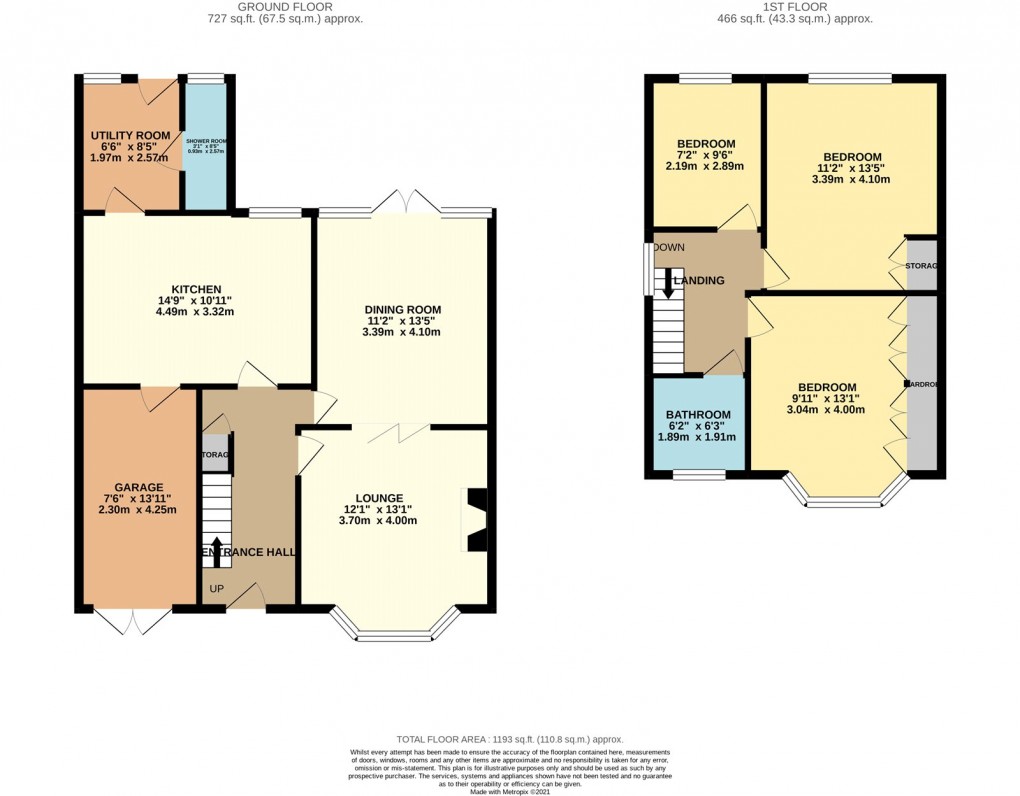 Floorplan for Luton, Bedfordshire