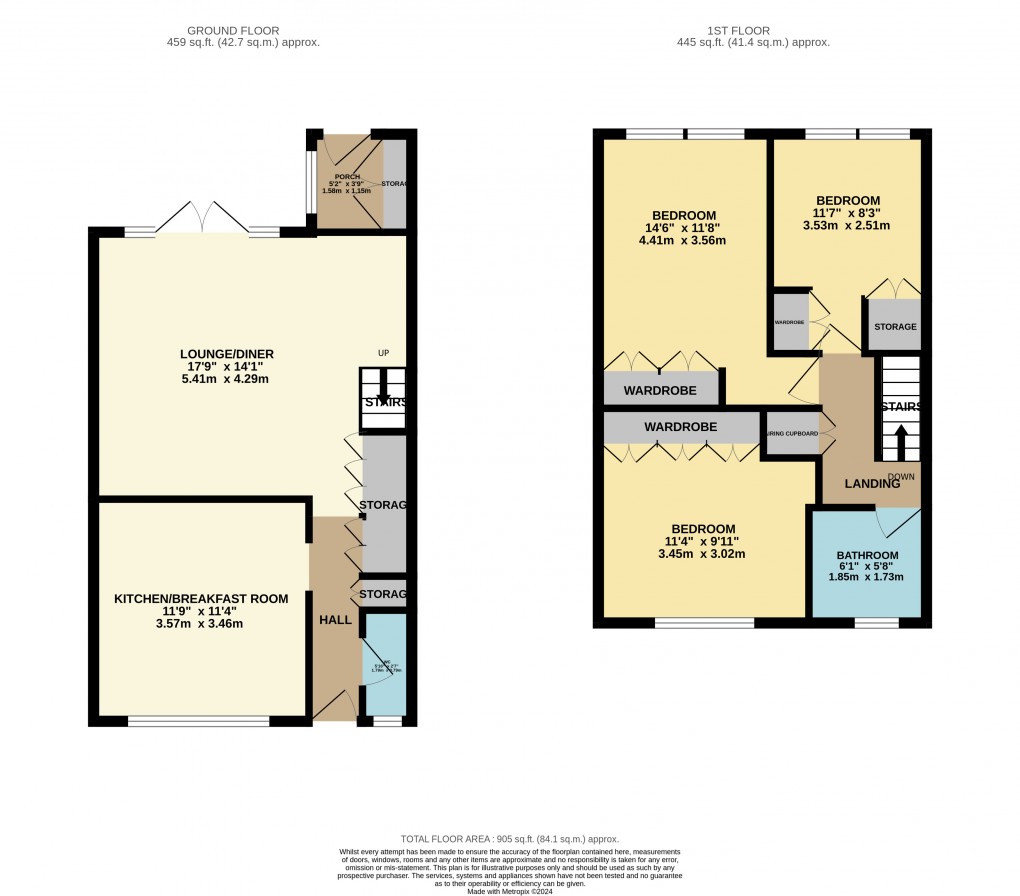 Floorplan for Houghton Regis, Dunstable, Bedfordshire