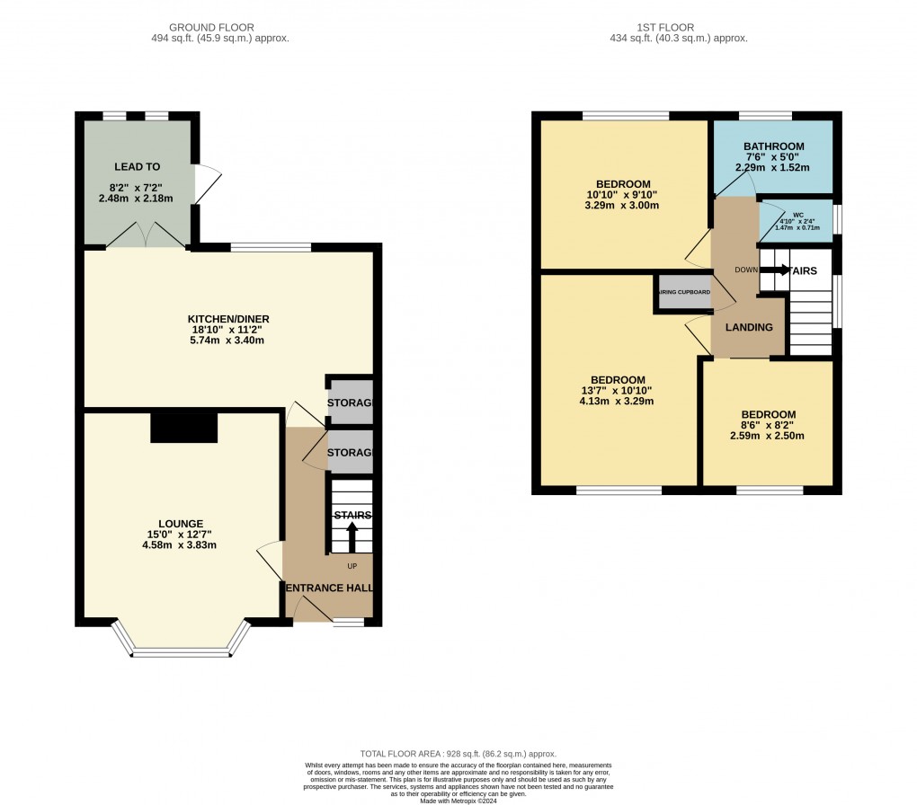 Floorplan for Luton, Bedfordshire