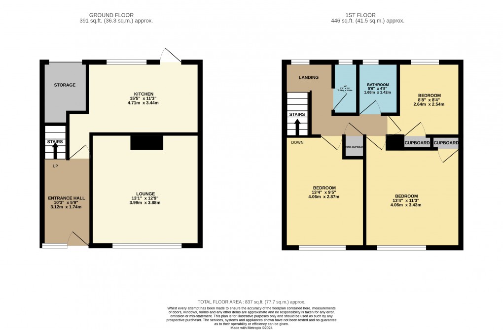 Floorplan for Houghton Regis, Dunstable, Bedfordshire