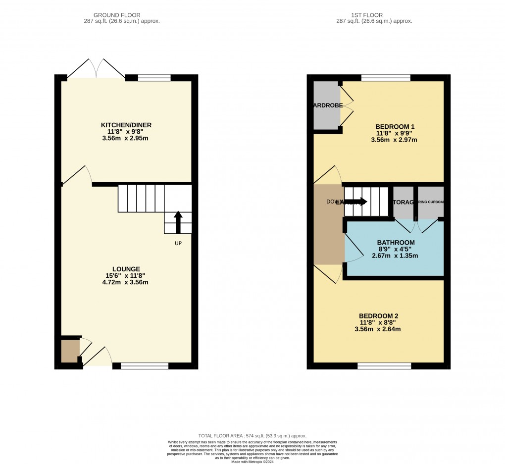 Floorplan for Luton, Bedfordshire