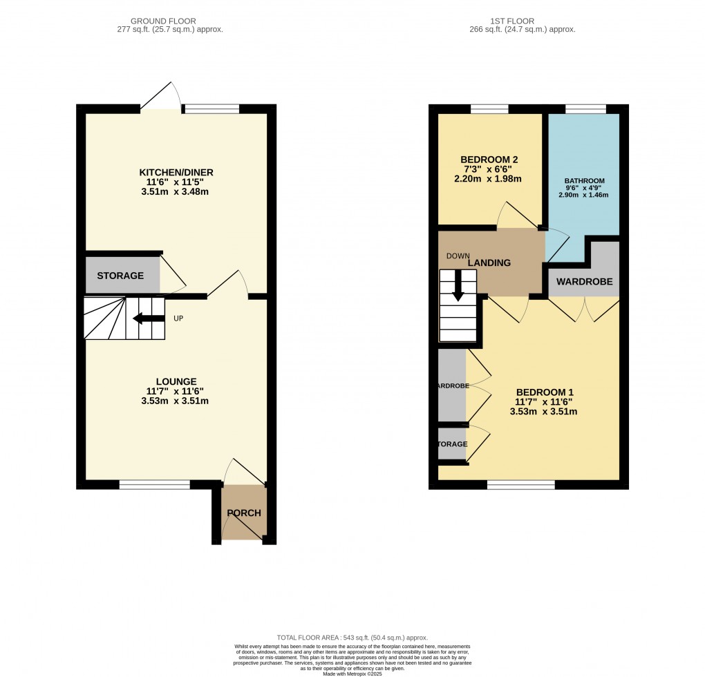 Floorplan for Luton, Bedfordshire