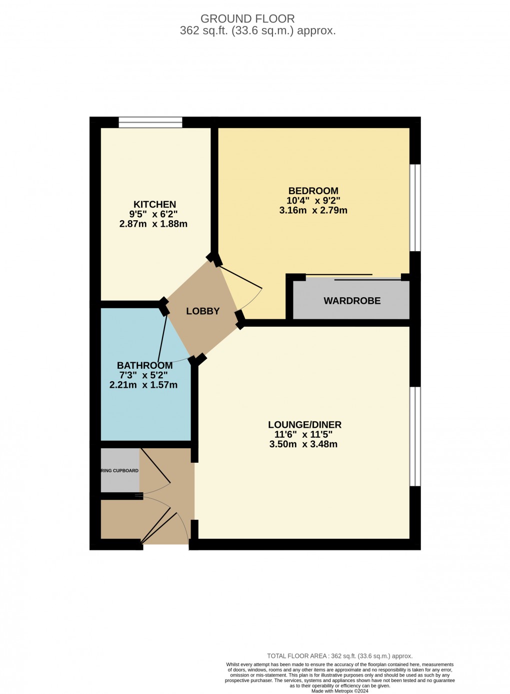 Floorplan for Leagrave, Luton, Bedfordshire