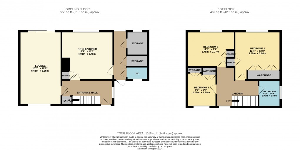 Floorplan for Luton, Bedfordshire