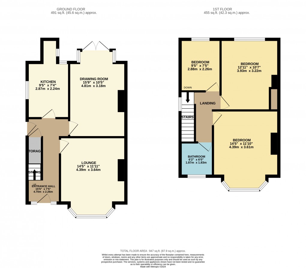 Floorplan for Luton, Bedfordshire