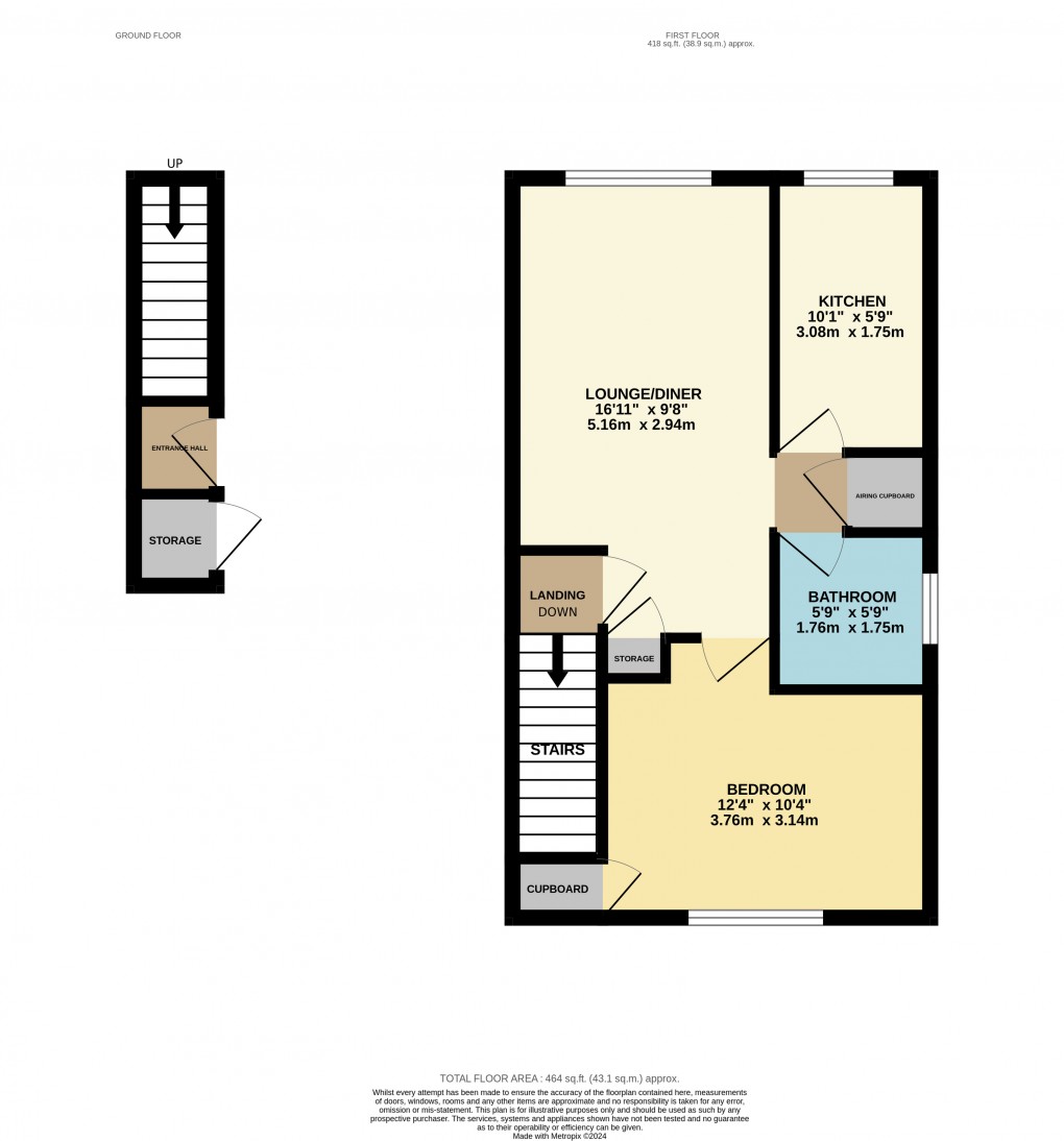 Floorplan for Houghton Regis, Dunstable, Bedfordshire