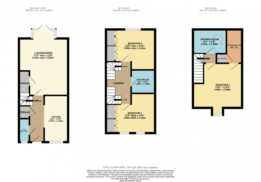 Floorplan for Luton, Bedfordshire