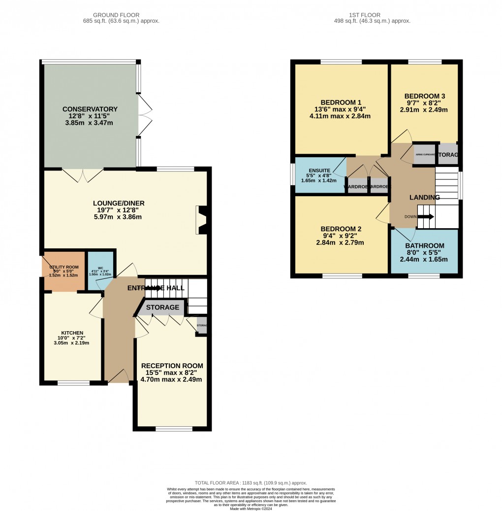 Floorplan for Luton, Bedfordshire