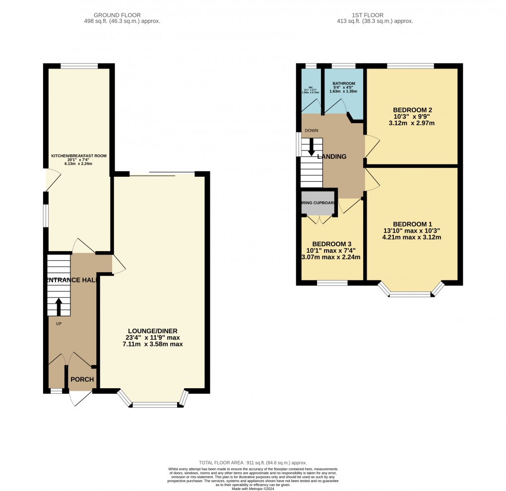 Floorplan for Luton, Bedfordshire