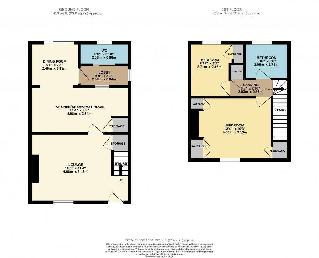 Floorplan for Houghton Regis, Dunstable, Bedfordshire